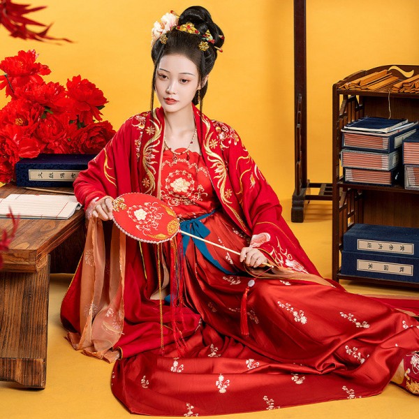 Women's chinese hanfu Han Tang dynasty empress dress film drama stage ...