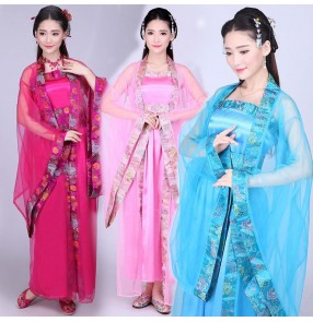 women's Chinese Tang Dynasty film drama cosplay fairy dresses Hanfu Costume fairy costume classical dance costume Ancient royal concubine photo studio photography photo suit
