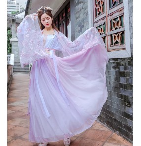 Women's chinese traditional hanfu fairy princess drama cosplay dress photos shooting kimono dress for female