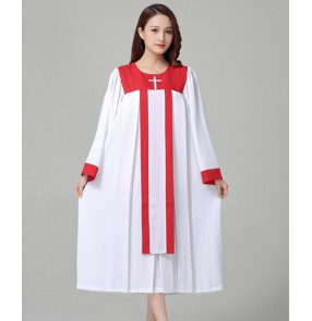 Women's chrisian jesus church choir dresses stage performance prayer dresses recite dresses