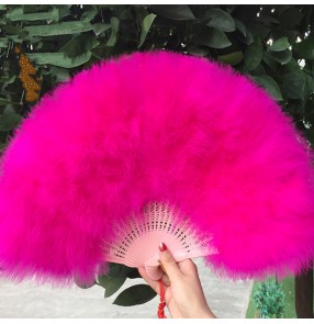 Women's folk dance feather fans modern dance show party stage performance drama cosplay fans