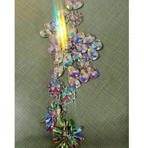 Women's girls competiiton ballroom latin dance rhinestones headdress hair accessories