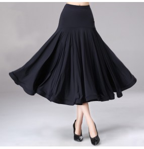 Women's girls modern dance ballroom dancing skirts stage performance foxtrot tango waltz dance flamenco skirts