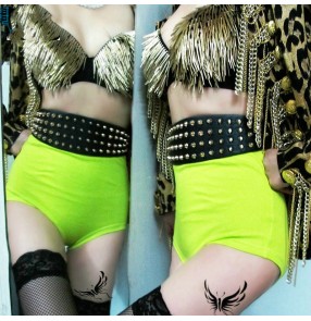 Women's jazz hiphop gogo dancers shorts night club ds stage performance high waist hot shorts 