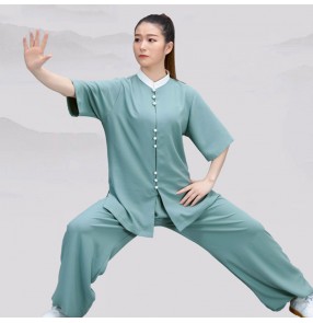 Women's kungfu taichi uniforms martial art chinese wushu practice performance clothing for female