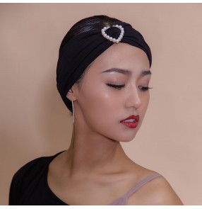 Women's latin ballroom dance head band training exercises stage performance hair accessories