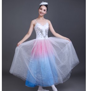 Women's modern dance ballet dance dress long length stage performance ballet dance costumes