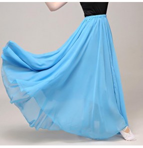 Women's modern dance ballet dance skirts flamenco dance skirts classical ballet dance skirts 540degree 90cm in length