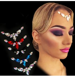 Women's rhinestones competition waltz tango rhinestones headdress hair accessories