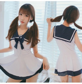 Women's sexy anime drama cosplay sailor temptation costumes lady lingerie uniforms underwear