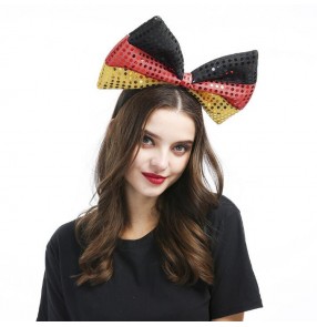 Women's stage performance modern dance night club bow headdress party drama photos cosplay hair clip hair accessories