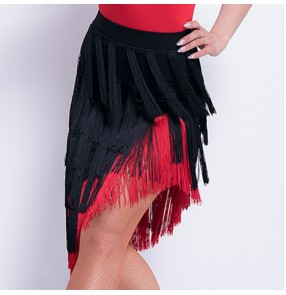 Women's tassels competition stage performance latin dance skirts modern dance rumba salsa samba chacha dance skirts