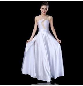 Women's white ballet dance dresses modern dance stage performance competition dresses