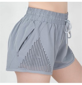 Women's yoga shorts sports with safety undershorts inside running outdoor riding cycling gyms exercises shorts for female