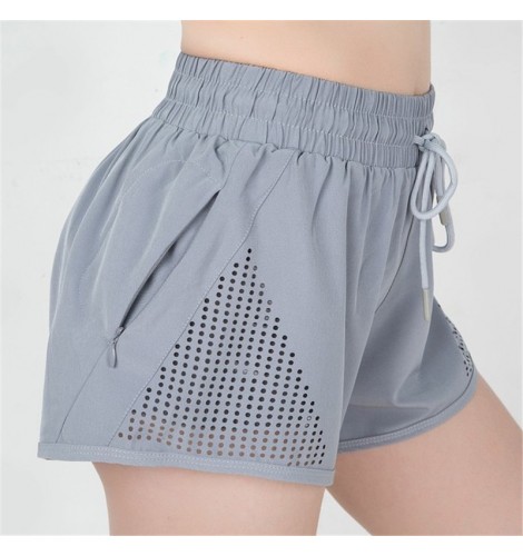 Women's yoga shorts sports with safety undershorts inside running ...