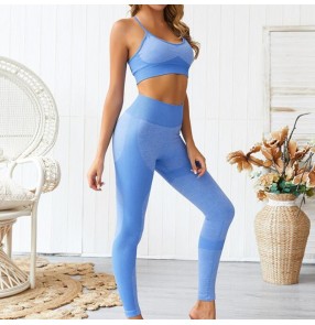  Women Yoga Set Gym Clothing Fitness Leggings and bra top Sport Suit Women Tracksuit Active Wear