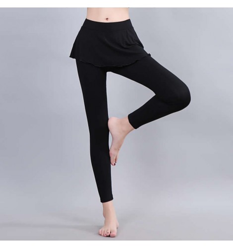 Women Tennis Skirted Leggings Pockets Elastic Sports Yoga Capris Skirts  Legging - Walmart.com